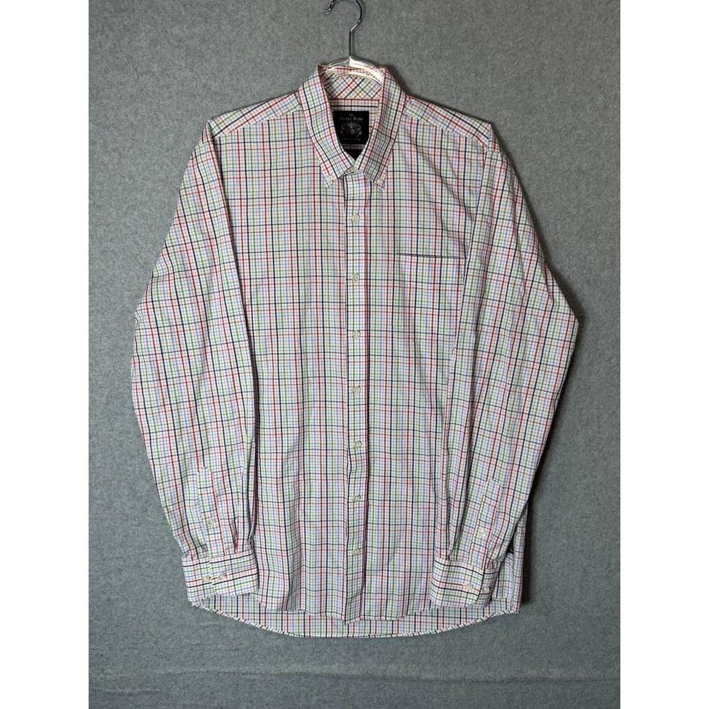 Savile Row Shirt Mens‎ 16-16 1/2 Plaid Button Down Long Sleeve Checkered